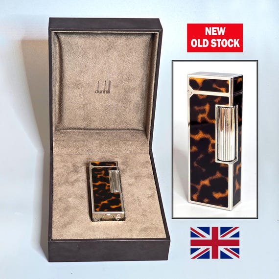 DUNHILL ROLLAGAS Flint Lighter: Rare 1980's NEW in Original Box