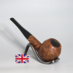 CHARATAN&#39;S MAKE SELECTED (L) F.H.: Nice/Clean! 60&#39;s-70&#39;s English Vintage Estate Smooth Str. Grain Briar Square Shank Freehand  Tobacco Pipe