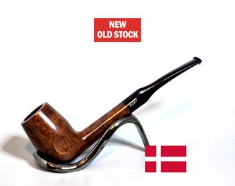 DON (BARI Sub-brand) Hand Cut: Unsmoked/new Old Stock! 80s-90s Danish  Vintage Line Black Rusticated Briar Bent Conical Bowl Tobacco Pipe