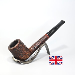 DUNHILL SHELL BRIAR 56 4 S F/T: Nice/Clean! 1962 English Vintage Estate Sandblasted Ring Grain Dark Brown Straight Liverpool Tobacco Pipe