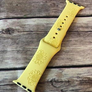 Sonnenblume Watchband Datei SVG Watch Band Floral Watch Pattern