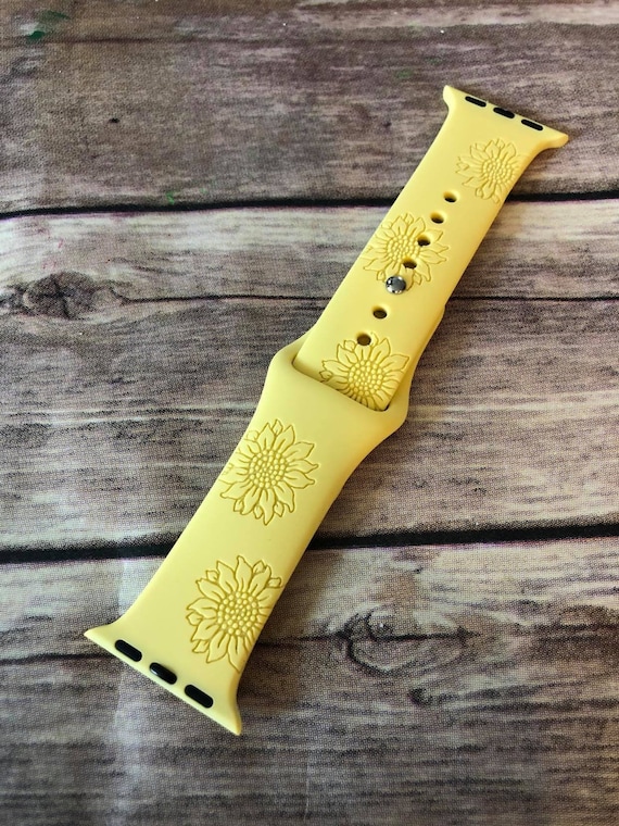 Sunflower Watchband File SVG Watch Band Floral Watch Pattern
