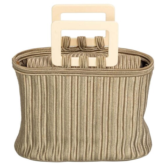 Yves Saint Laurent Champagne Ivory Top Handle Pass