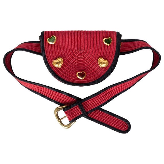 Yves Saint Laurent Red Black Passementerie Gripoix