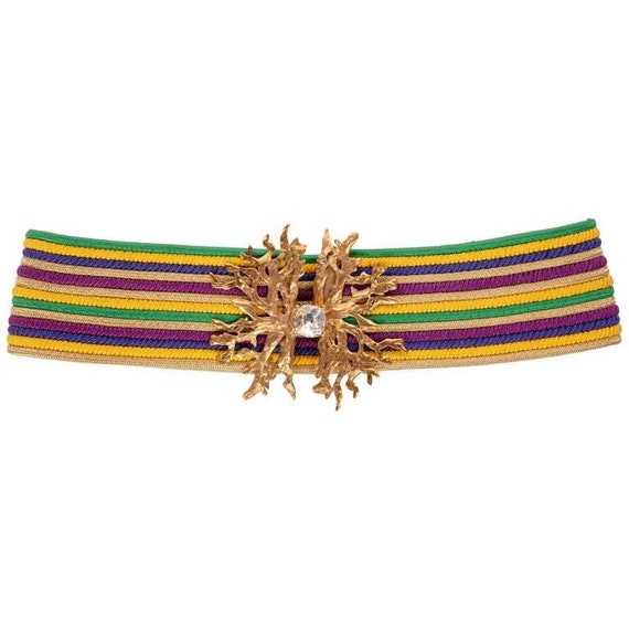 Yves Saint Laurent Vintage YSL Multicolored Passem