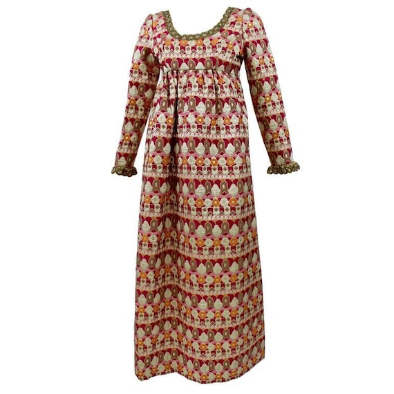 A 1960s Nan Duskin Couture Metallic Brocade Empire