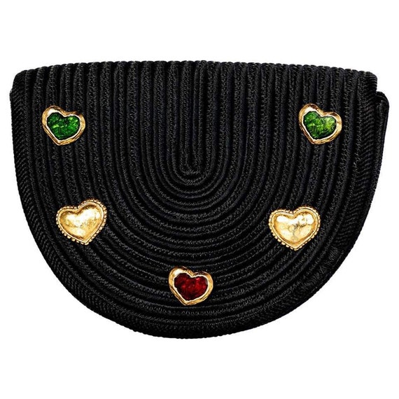 Yves saint Laurent Black Passementerie Gripoix Hea