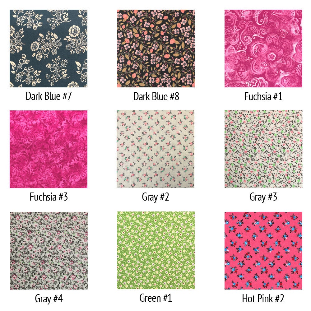 Cotton Calico Fabric // Sold By the Yard // 70 Colors and Etsy