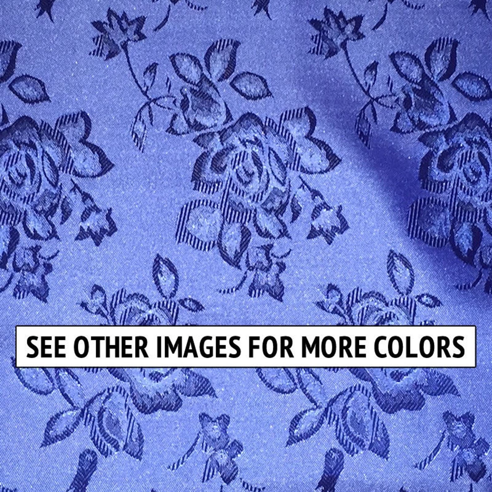 Scattered Generations Blue Satin Fabric By the Yard Pre Order