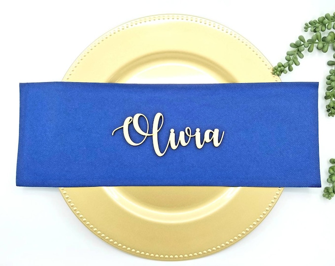 Wooden Name Card | Wedding Place Cards | Name Place Setting | Table Place Setting | Wedding Table Cards | Place Setting Idea | Name Cut Outs