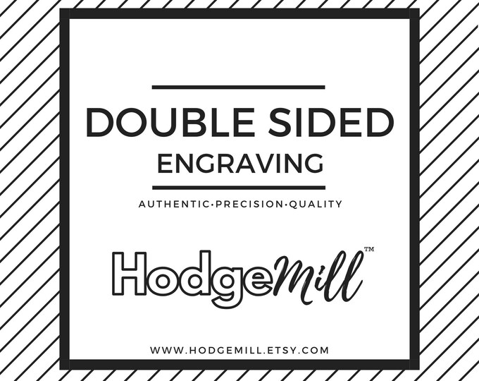 Double Sided Engraving