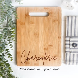 Personalized Charcuterie, Engagement Gifts, Personalized Cutting Board, Custom Cheese Board, Wedding Gift, Cheese Platter Housewarming Gift