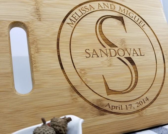 Custom Cutting Board | Awesome Gift Idea | Family Name | Wedding Gift | Newlywed Gift | House Warming | Kitchen Decor | Gift for Her