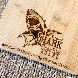 SHARK COOCHIE BOARD, Because No One Can Say Charcuterie, Shark Coochie Charcuterie, White Elephant Gift, Serving Board, Serving Tray, Shark