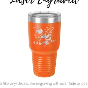 Orange 30oz Tumbler,  ADD YOUR LOGO, Orange Tumbler, Powder Coated, Orange Cup, Cooperate Gift, Wholesale Tumblers, Bulk Tumbler, Custom Cup