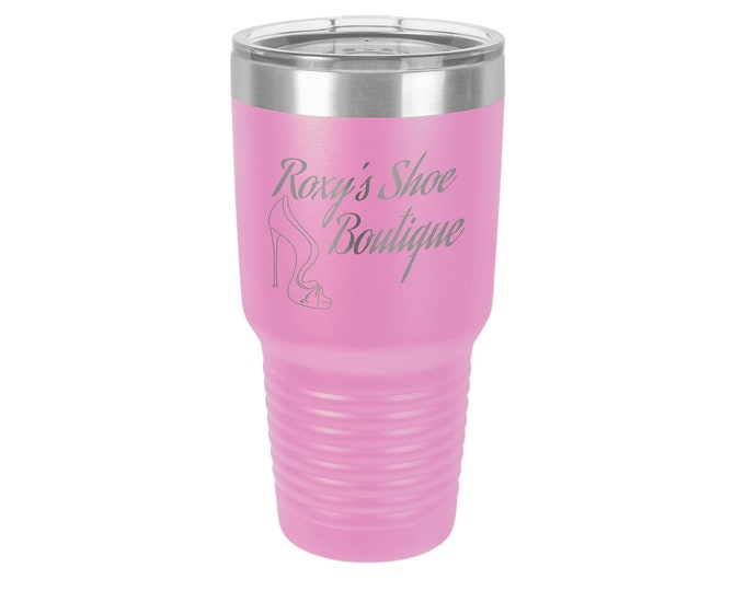 Pink 30oz Tumbler,  ADD YOUR LOGO, Pink Tumbler, Powder Coated, Pink Cup, Cooperate Gift, Wholesale Tumblers, Bulk Tumbler, Personalized Cup