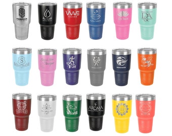 Personalized 30oz Tumbler,  ADD YOUR LOGO, Powder Coated, Laser Engraved Cup, Cooperate Gift, Branded, Wholesale Tumblers, Bulk Tumblers