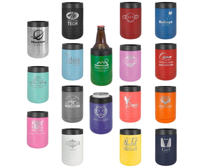 Personalisierter Dosenkühler, Bierdosenhalter, Bierkühler, Bierflaschenhalter, gravierter Dosenkühler, Cozie-Getränkehalter, personalisierter Cozie