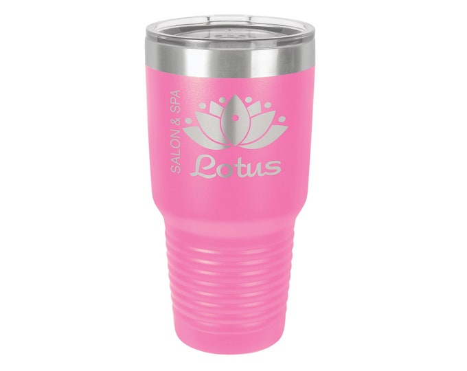 Hot Pink 30oz Tumbler,  ADD YOUR LOGO, Hot Pink Tumbler, Powder Coated, Hot Pink Cup, Cooperate Gift, Wholesale Tumblers, Bulk Tumblers