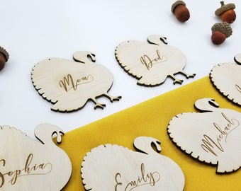 Thanksgiving Name Cards | Thanksgiving Table | Place Cards | Thanksgiving Table Decor | Thanksgiving Dinner | Name Cards | Thankful Cards