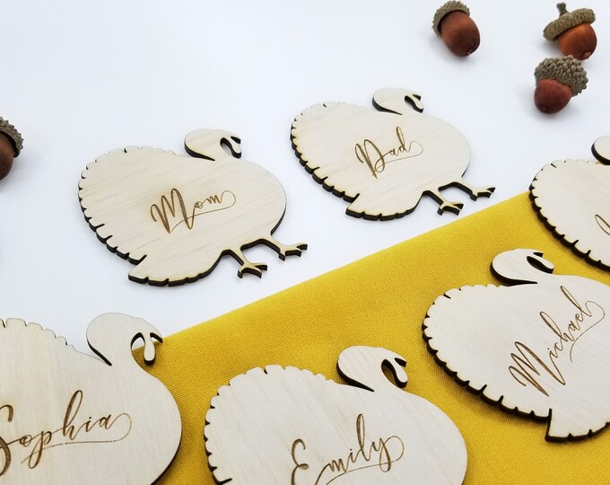 Thanksgiving Name Cards | Thanksgiving Table | Place Cards | Thanksgiving Table Decor | Thanksgiving Dinner | Name Cards | Thankful Cards