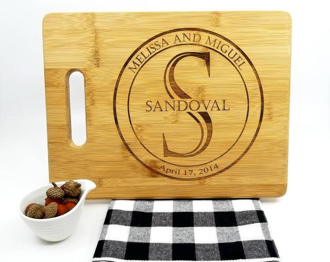 Personalized Cutting Board | Wedding Gift | Engagement Gift | Gifts for Mom | Custom Cutting Board | Personalized Kitchen | Kitchen Gift |