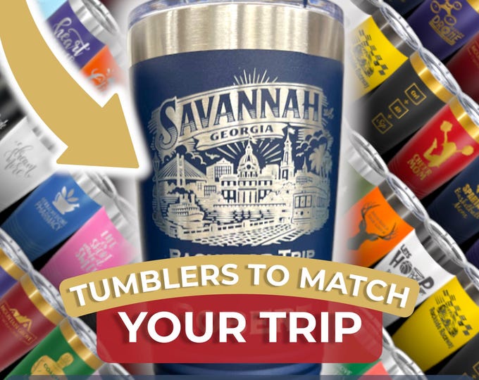 Girls Trip Personalized Tumbler: 20oz - custom name - vacation tumblers