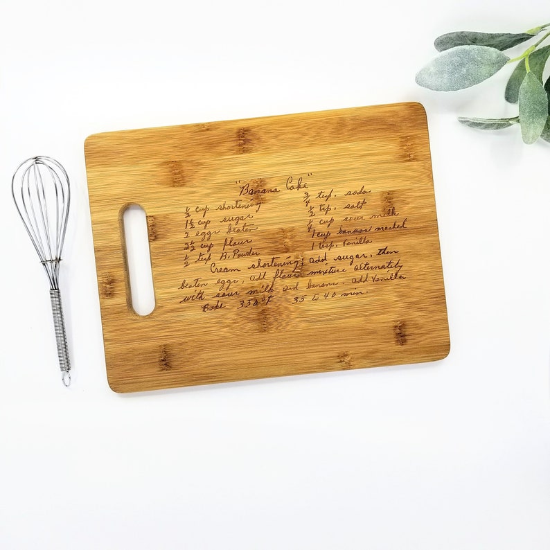 Chai Tea Sugar Cookie Recipe Laser Engraved Charcuterie Board - Thumbnail 3