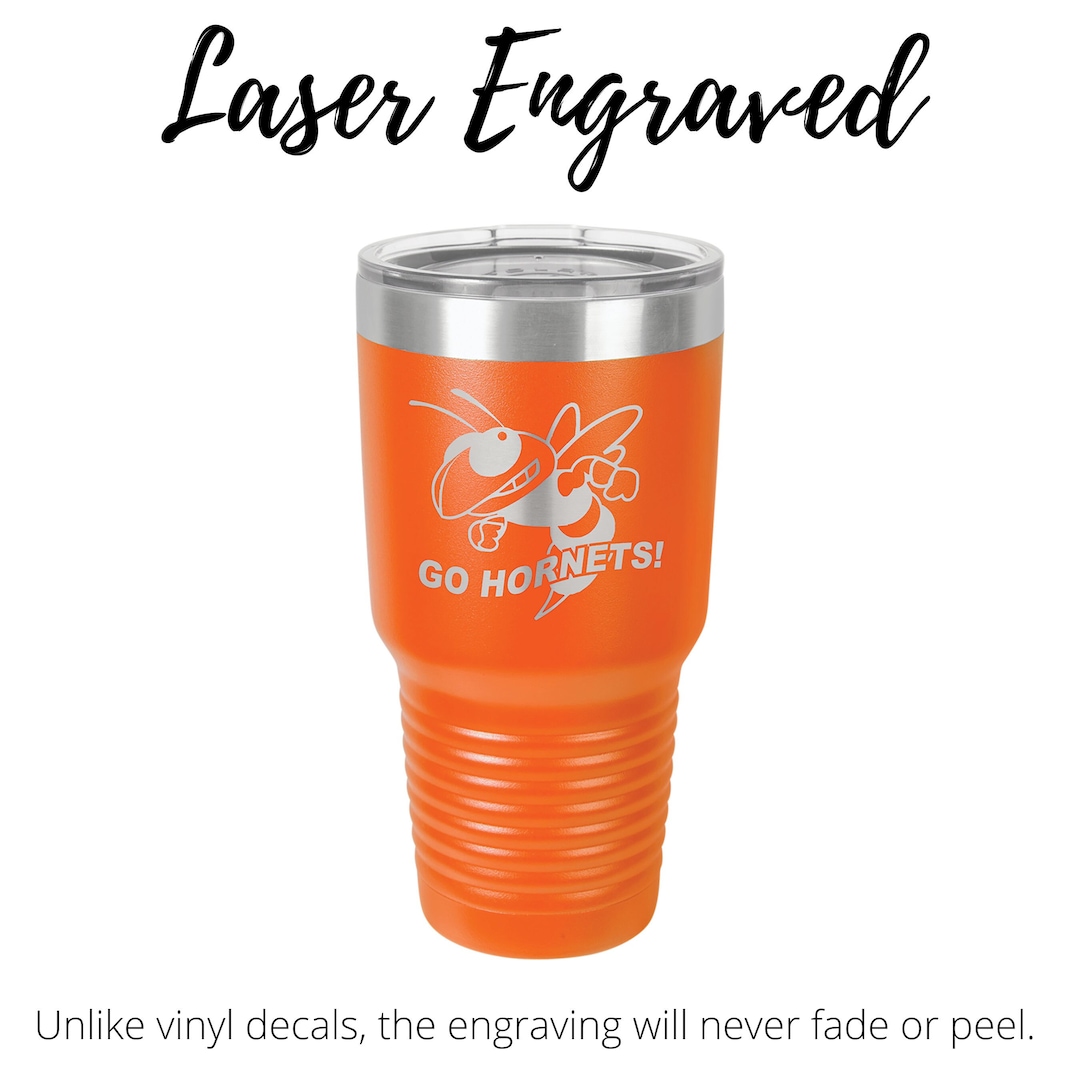 Orange 30oz Tumbler, ADD YOUR LOGO, Orange Tumbler, Powder Coated