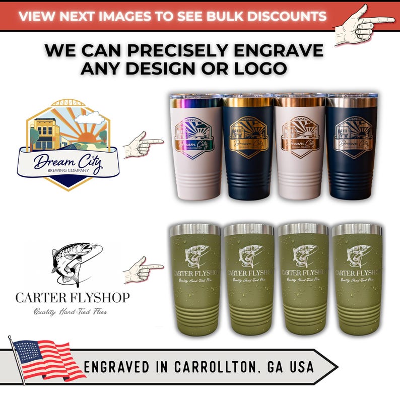Custom Tumbler: 20oz Polar Camel, Laser Engraved, Custom Design or Logo, Wholesale, Bulk Order image 16