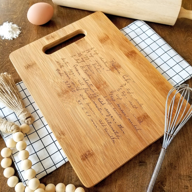 Chai Tea Sugar Cookie Recipe Laser Engraved Charcuterie Board