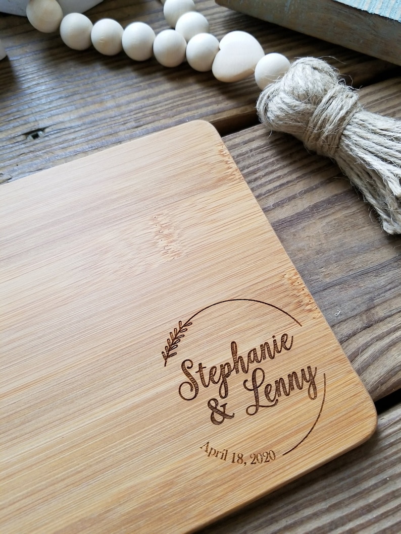 Wedding Favor Cutting Board Wedding Reception Personalized Etsy