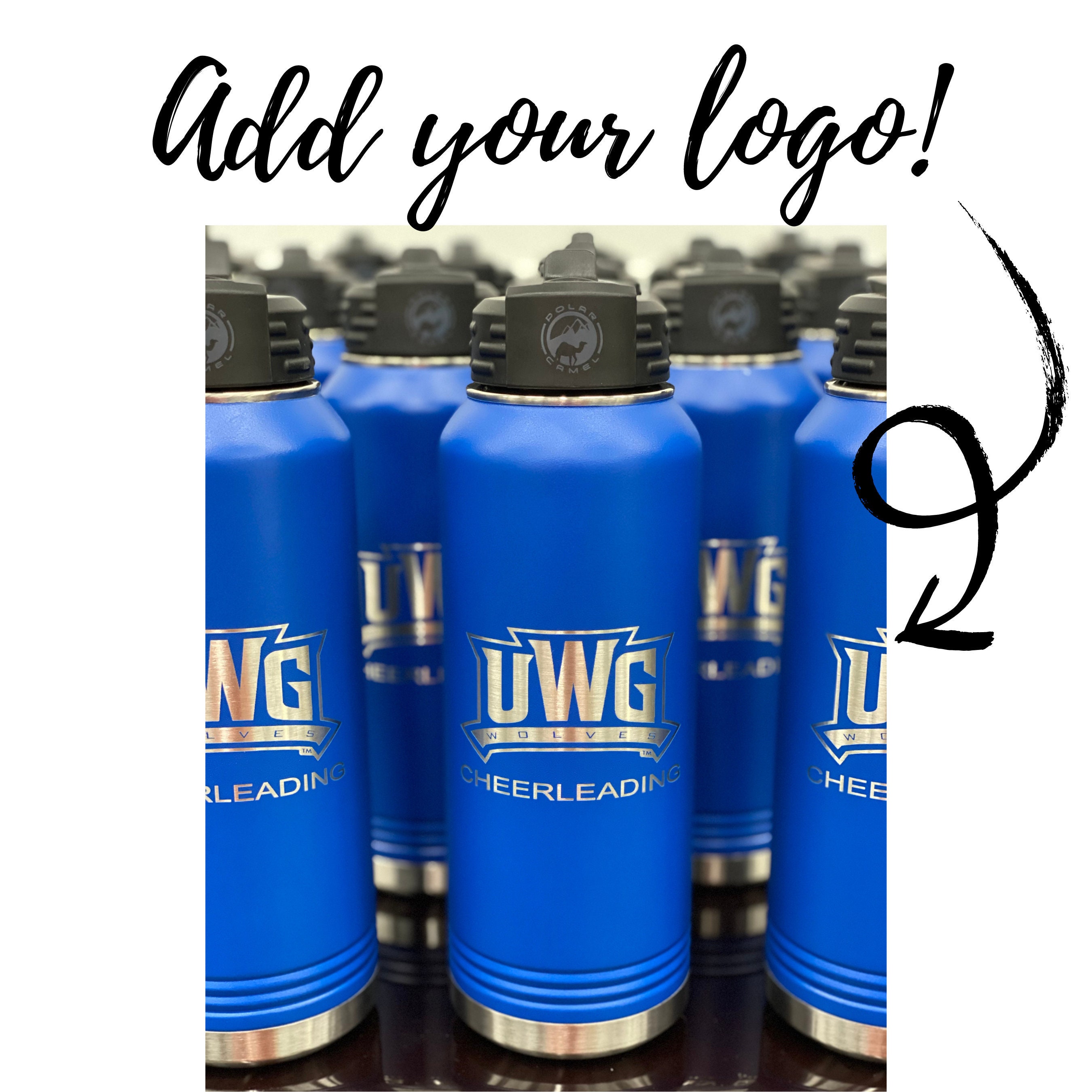 Personalized 32oz Water Bottle, Powder Coated, Cooperate Gift