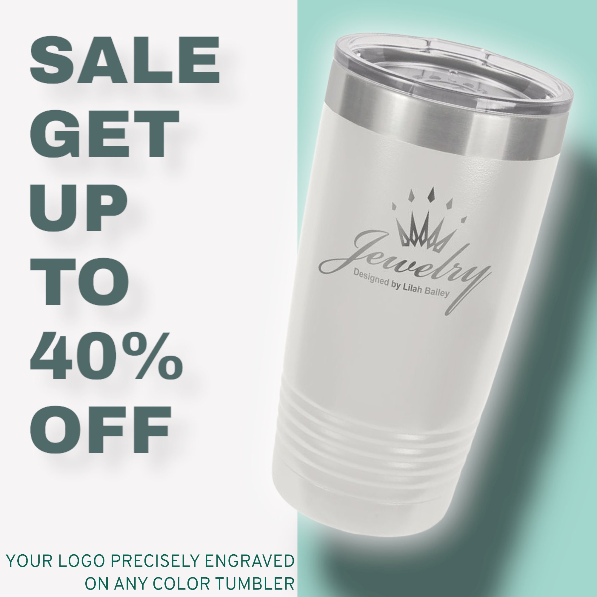 Personalized 20oz Tumbler, ADD YOUR LOGO, Wholesale Tumblers, Laser  Engraved Cup, Cooperate Gift, Branded, Powder Coated, Bulk Tumblers 