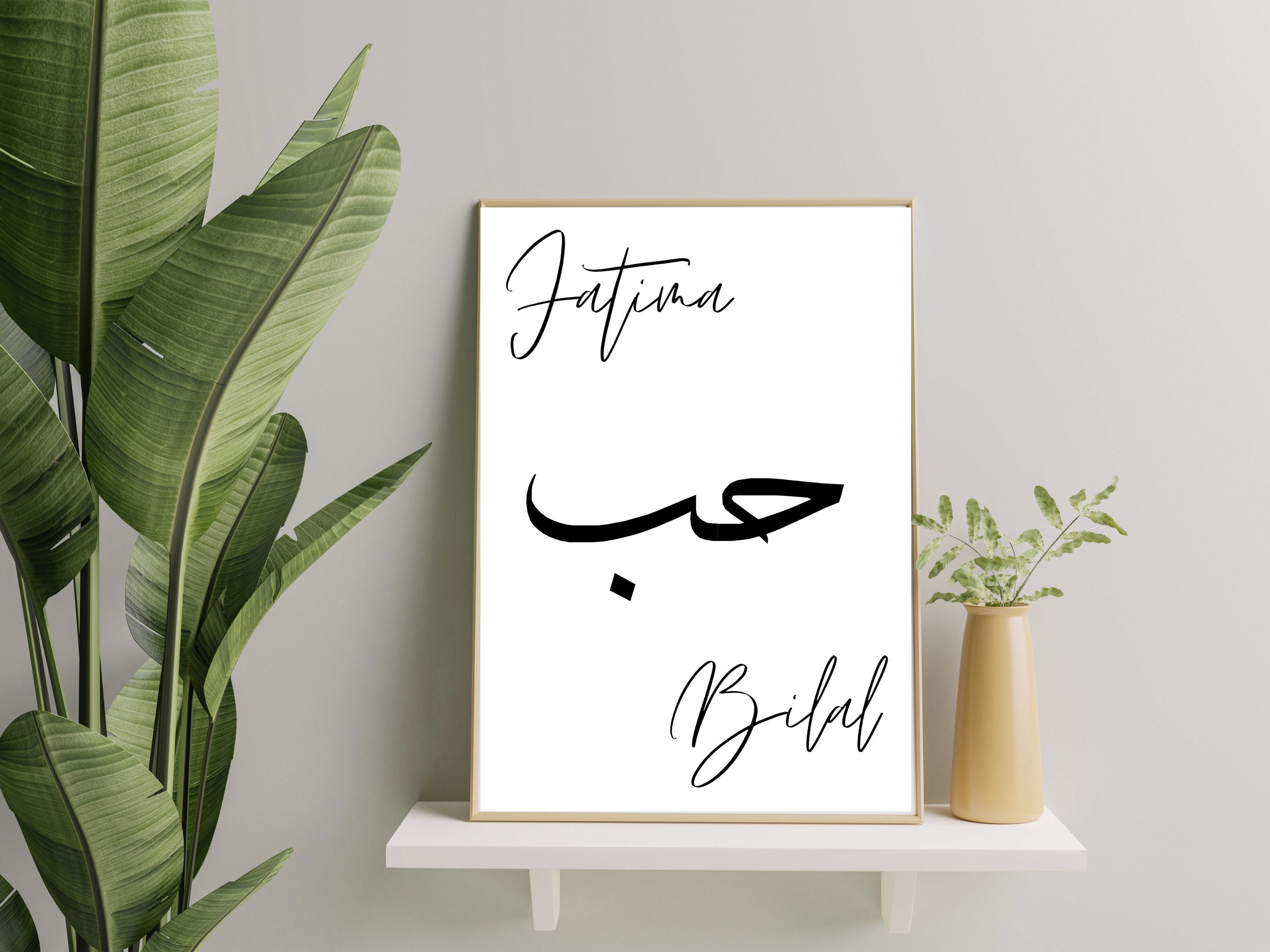 Affiche Couple Personnalisée Poster Décoration Cadeaux Mariage