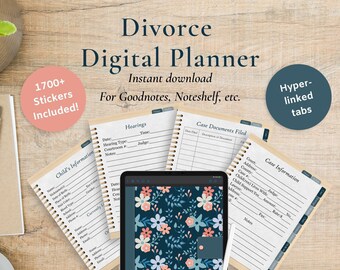 Divorce Planning Organizer | Separation & Legal Checklist | Co-Parenting and Custody Planner | Planning for a Divorce | Digital Download