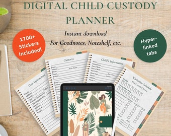 Filing for Child Custody: Court Prep, Case Tracker (Digital Download)