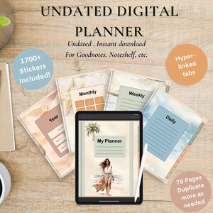 Digital Life Planner For Daily Activities Planning For Travel Digital Planner For Daily Life Planner For Staying Organized Daily