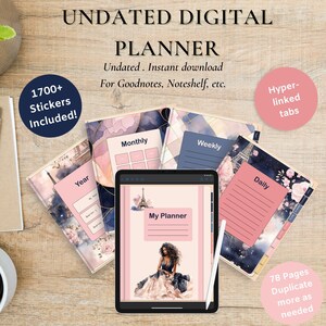 Digital Life Planner For Daily Activities Planning For Travel Digital Planner For Daily Life Planner For Staying Organized Daily