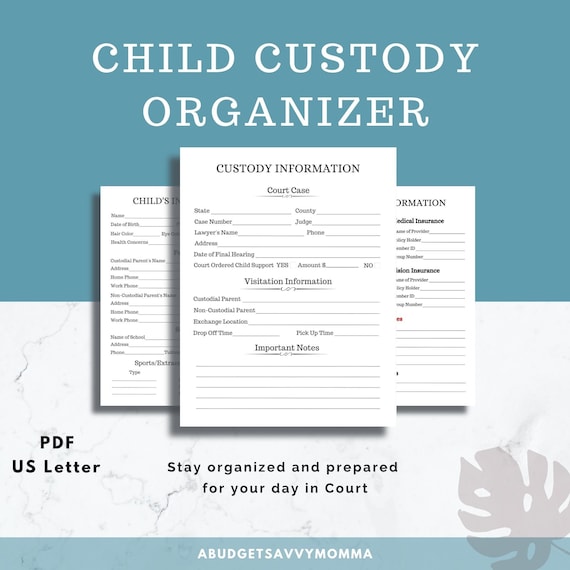 custody-organizer-custody-planner-custody-agreement-etsy