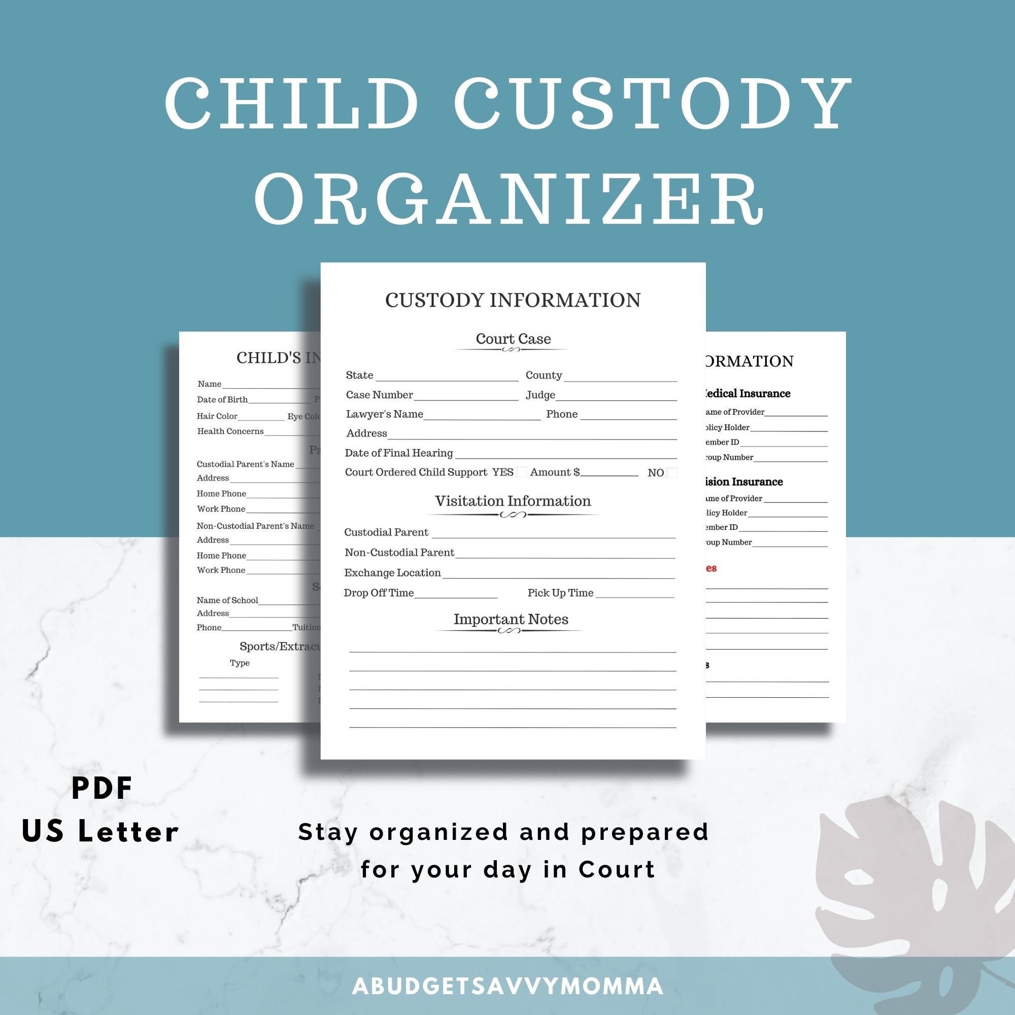 Custody information discount