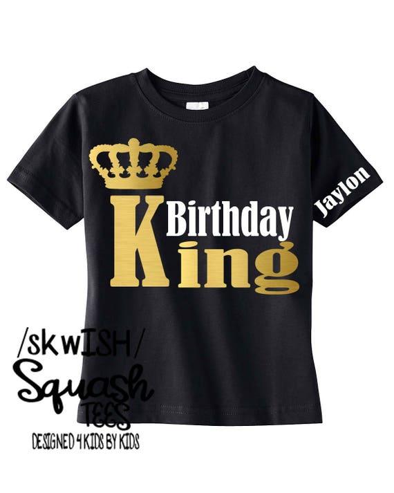 Gold Crown Birthday King Birthday Boy T-Shirt Gold Crown Birthday King Birthday Boy T-Shirt