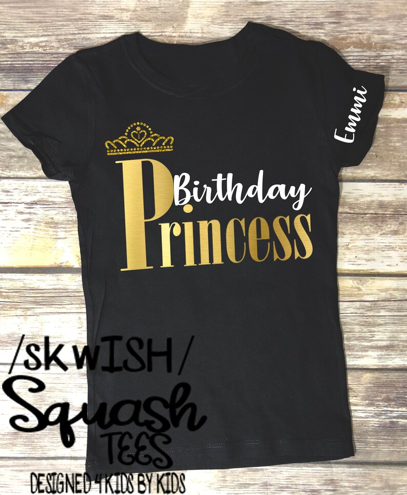 Birthday Princess Shirt Little Girls Birthday Shirt Birthday Etsy