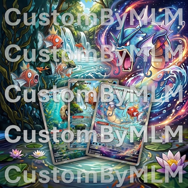 Fish Custom Made Pokemon Style Card - Choose your style