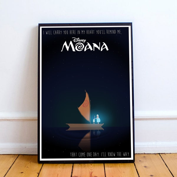 Moana minimalist poster