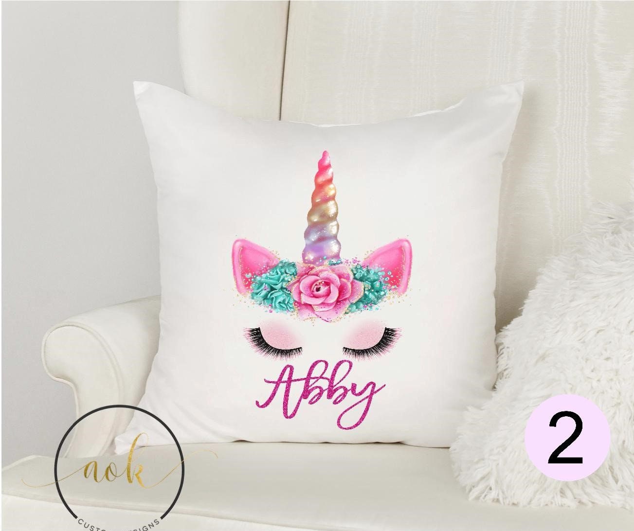 unicorn pillow personalized