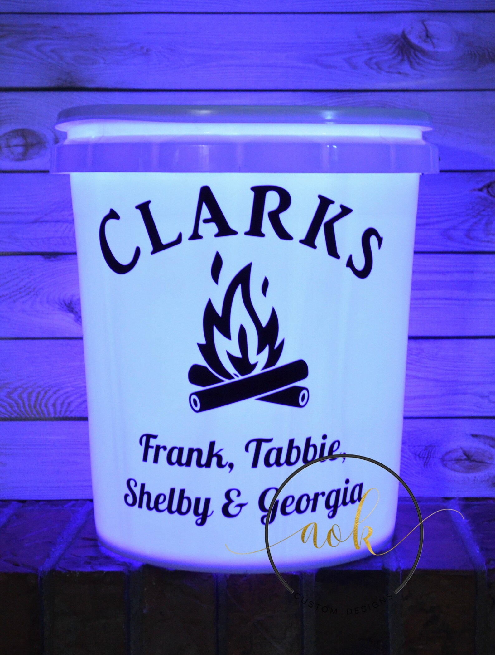 LED Bucket Personalized LED Bucket Camping Led Bucket Etsy