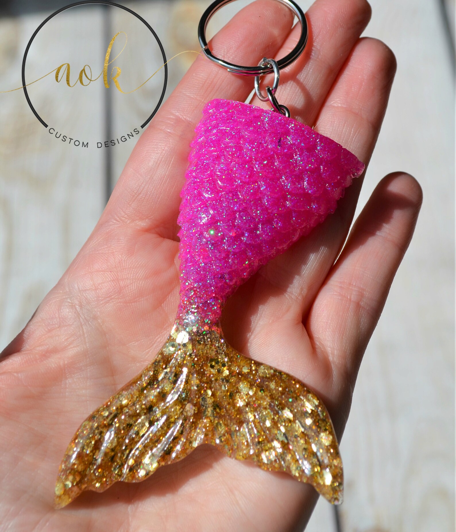 Mermaid Keychain Mermaid Tail Keychain Mermaid Party Favors Etsy