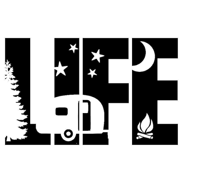 Camping Bucket Decal Vinyl Decal Camper LED Bucket Decal Etsy