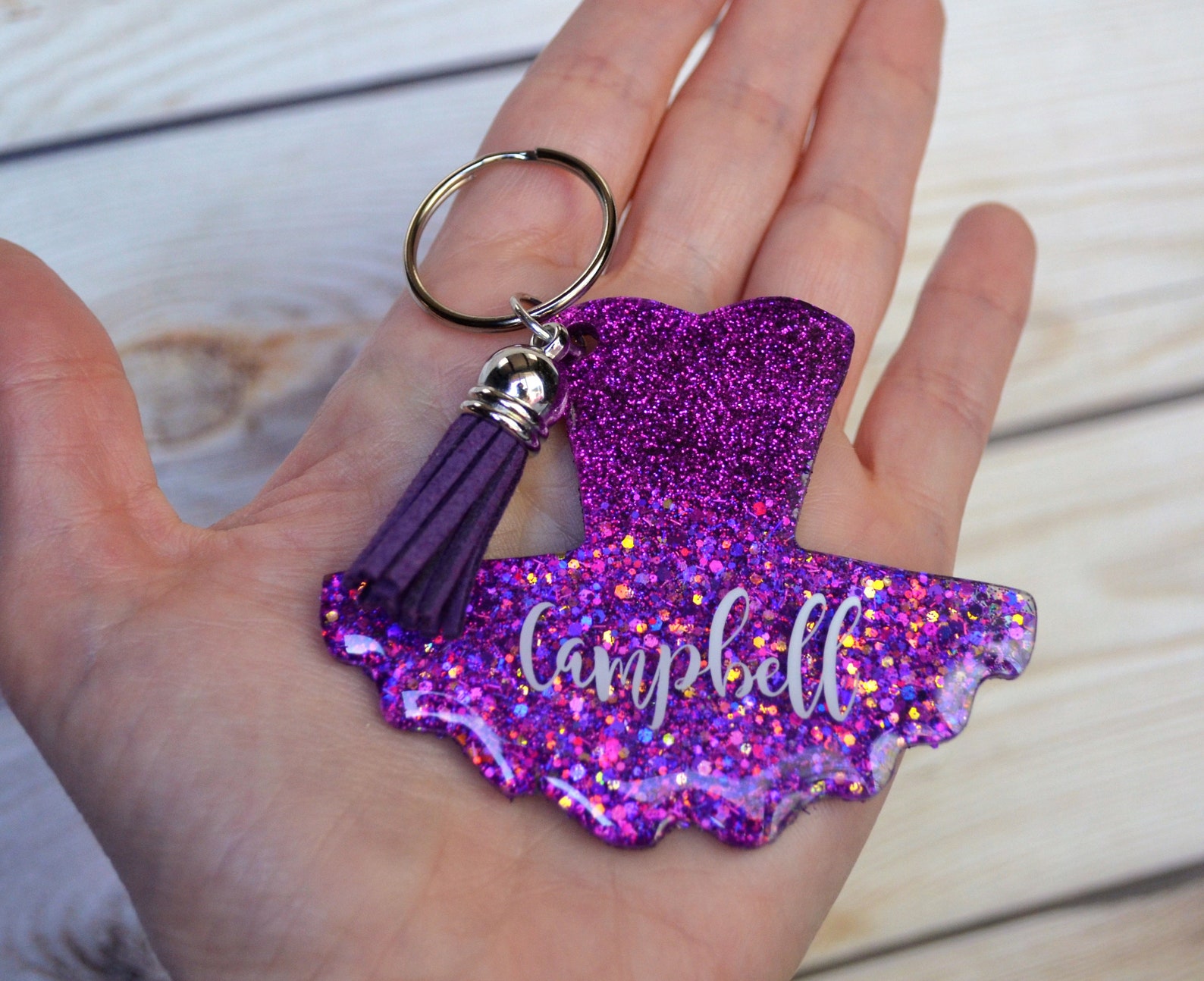 Ballet Keychain Ballerina Keychain Dance Recital Gift Etsy